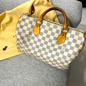 LV Damier Azur Speed 30 bag